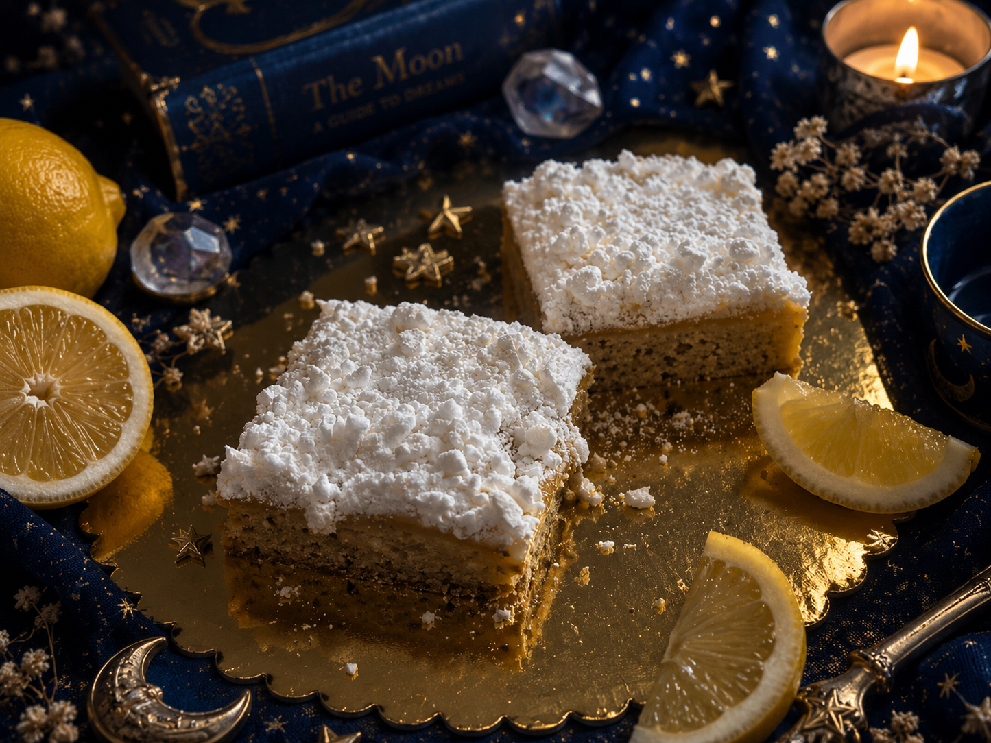 Lemon meringue blondie